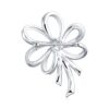 Wedding Holiday White Glittering Crystal Bridal Brooch Pin