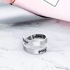 Adjustable Stainless Steel Inspirational Ring: Encouragement Jewelry for Empowering Your Spirit