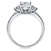 BERRICLE Rhodium Plated Sterling Silver Round Cubic Zirconia