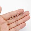 K Initial Earrings, Alphabet Earrings for Girls
