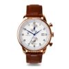 Varsche Analog Dress Wrist Watch with Genuine Leather Strap