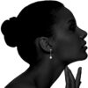 Shell Pearl Drop Earrings for Women in 14k Rose Gold