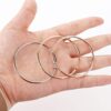 Udalyn 3 Pairs Women Big Stainless Hoop Earrings Set