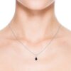 September Birthstone - Blue Sapphire Teardrop Pendant