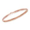 Ross-Simons Italian 14kt Rose Gold Cuban-Link Bracelet