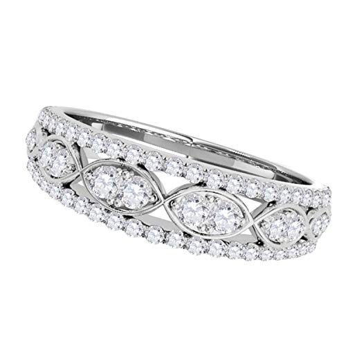 MauliJewels Engagement Rings for Women 0.50 Carat Diamond