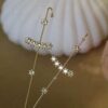 Gold Simple Hypoallergenic Women Crawler Earrings