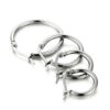 Shop 4 Pairs Stainless Steel Hoop Earrings Set – Cute Huggie Earrings for Girls, Silver-Tone, 10MM-20MM