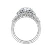 Size 7 Platinum-Plated Swarovski Zirconia Three Stone Ring