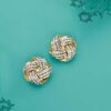 Ross-Simons 0.50 ct. t.w. Diamond Love Knot Stud Earrings