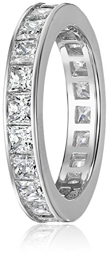 Amazon Collection Platinum-Plated Sterling Silver Swarovski