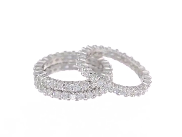 Cubic Zirconia All-Round Band Stacking Ring Set – A Versatile Fashion Statement