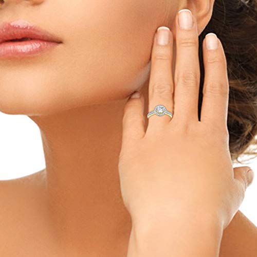 1.0 Carat Diamond, Prong Set 14kt Yellow Gold Diamond Engagement Ring