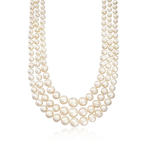 Ross-Simons Cultured Pearl 3-Strand Necklace