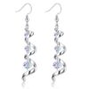 Swarovski Crystal 18K White Gold Drop Earrings