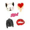 Floral Fruits Enamel Brooch Pins Cartoon Lapel Pins