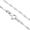 Sterling Silver Singapore Foot Chain with Spring Ring