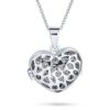 Vintage Style Filigree Flower Heart Shape Aromatherapy