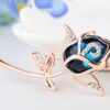 TULIP LY Created Crystal Brooch Crystal Rhinestone