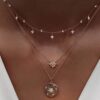 Victray Boho Star Necklace Coin Neck Chain