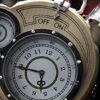 Steampunk-Styled Tesla Analog Watch Weathered-Brass Look