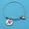 Dainty Heart Initials Bracelet - Personalize Your Love