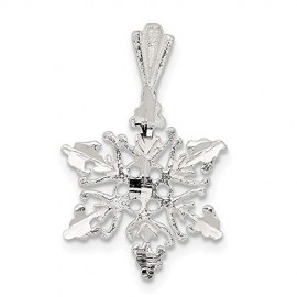 Snowflake Pendant Charm Necklace Winter Fine Jewelry