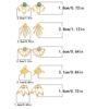 18 Pairs Multiple Dainty Lotus Flower Ear Jacket Earrings