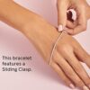 Elegant Pandora Glowing Slider Tennis Bracelet in Sterling Silver with Cubic Zirconia