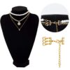 PAGOW 6pcs 3 Sizes Multi Strand Slide Clasp Lock, Necklace Bracelet