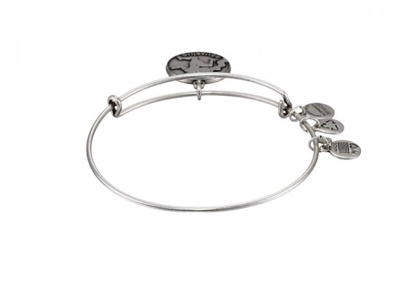 Silver-Tone Aquarius II Expandable Wire Bangle Bracelet