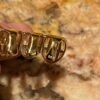 14k Gold Finish Silver Real Baguette Grills for Teeth