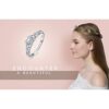 Size 9 14K Gold Plated Silver Cubic Zirconia Promise Ring