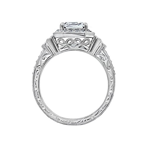 Platinum-Plated Sterling Silver Antique Ring set