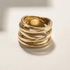 Personalized Cross Ring Enhancers for Women: 13.7MM Silver, Gold, and Rose Gold