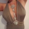 Bikini Necklace Waist Body Chain Crystal