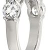 Platinum-Plated Sterling Silver 7-Stone Ring