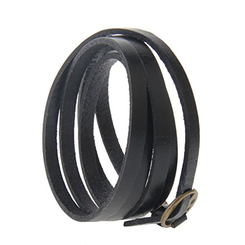 Punk Leather Bracelet: Unleash Your Inner Warrior with this Adjustable Multi-Layered Wristband for Men and Women