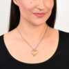 American West - Earth Spirit Sterling Multicolored Heart Pendant