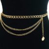 Metal Hoop Link Waist Chain Belt Waistbands Tassel Belly Bikini