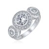 Bling Jewelry Sterling Silver Engagement Ring - Size 6