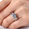 JEULIA Diamond Band Rings for Women cz Sterling Silver