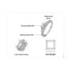 Size 9 14K Gold Plated Silver Cubic Zirconia Promise Ring