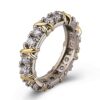 Sparkle and Shine with the Sterling Silver Cross Diamond X Ring