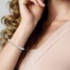 Miabella Sterling Silver Italian Handmade Strand Chain Bracelet