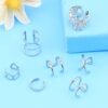 Non Piercing Helix Ear Clip CZ Fake Cartilage Earring