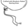 Elegant Pandora Glowing Slider Tennis Bracelet in Sterling Silver with Cubic Zirconia
