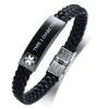 XUANPAI Men's Type 1 Diabetes Medical Alert ID Bracelet