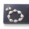 13-14mm Baroque Pearl Bracelet with 14kt Gold – Perfect for Daily Wear