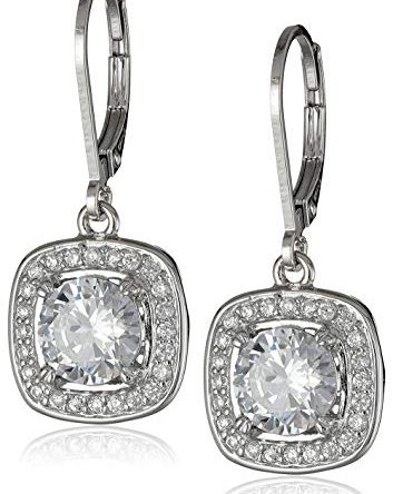 Sterling Silver Cubic Zirconia Halo Set